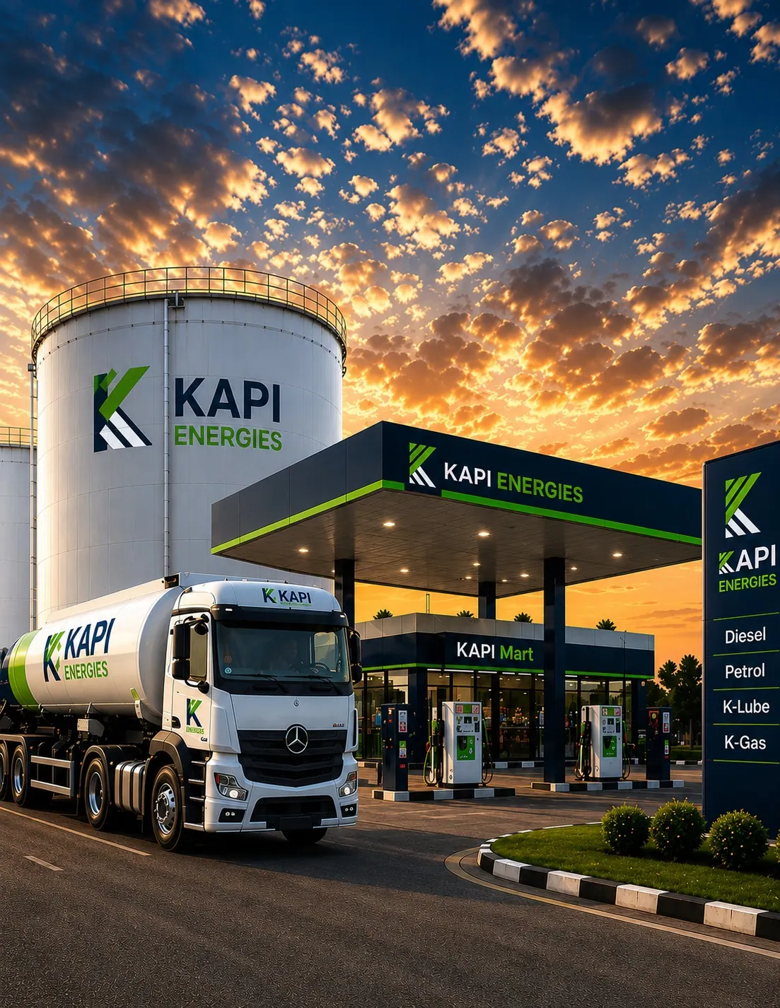 KAPI Energies station and supply
